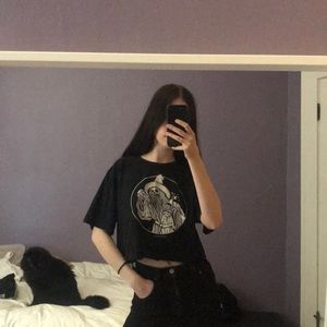 Boxy Crop Tee with art from Sketchy Tank